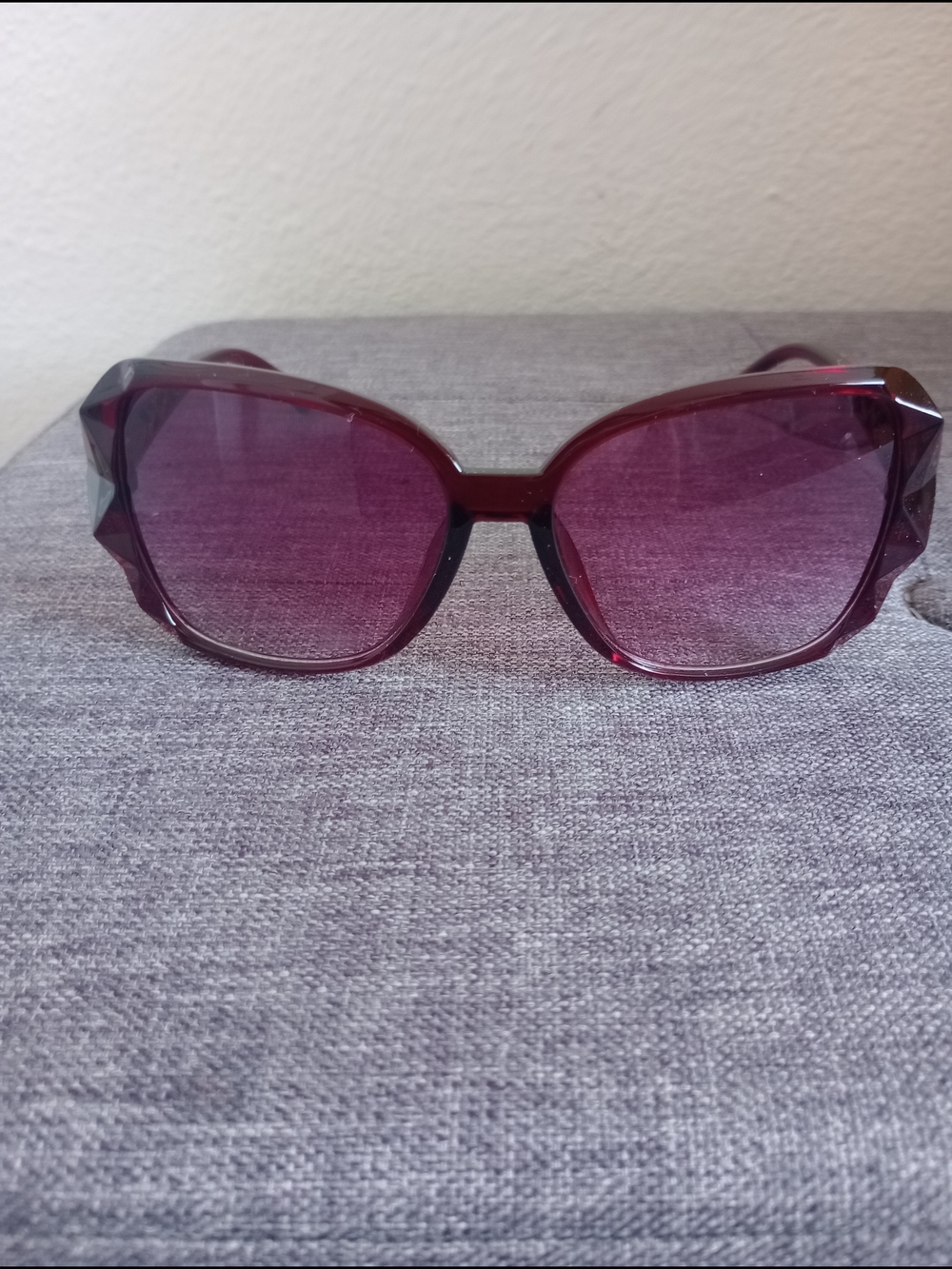New Women's Oversized Plum Frame Sunglasses